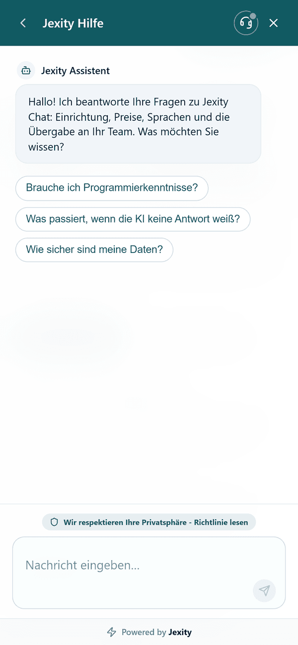 Der Chat auf einem Handy