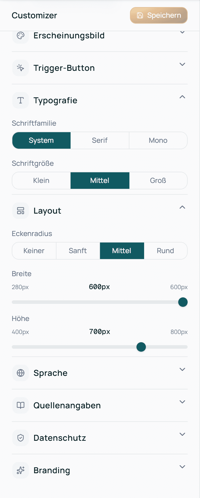 Die Bereiche Typografie und Layout