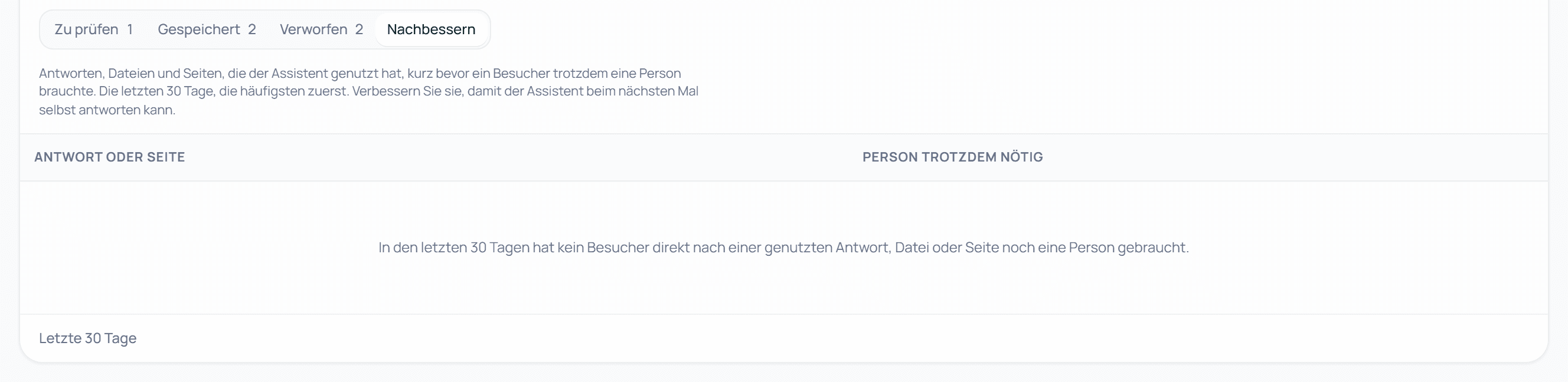 Nachbessern